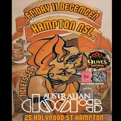 Australian Doors, Friday 11 December, tickets $20