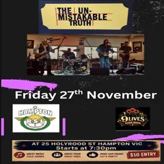 The Un-Mistakable Truth, Friday 27 November, 7:30pm